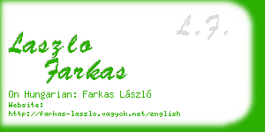 laszlo farkas business card